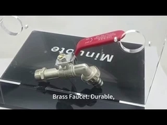 3 / 4 atau 1/2 Inch Brass Ball Valve Taman Tap Luar Biasa Bibcock Valve