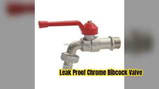 Katup Bibcock Chrome Tugas Berat untuk Kontrol Air Dapur